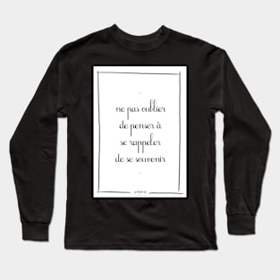 Humorous personal development poster Long Sleeve T-Shirt